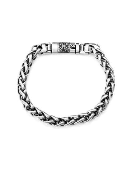 Men's Sr Fashion 75381P01000 Aged Steel Bracelet 21.5 cm