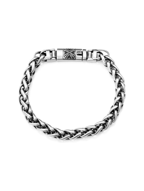Pulsera Sr Fashion 75381P01000 Hombre acero envejecido 21.5 cm