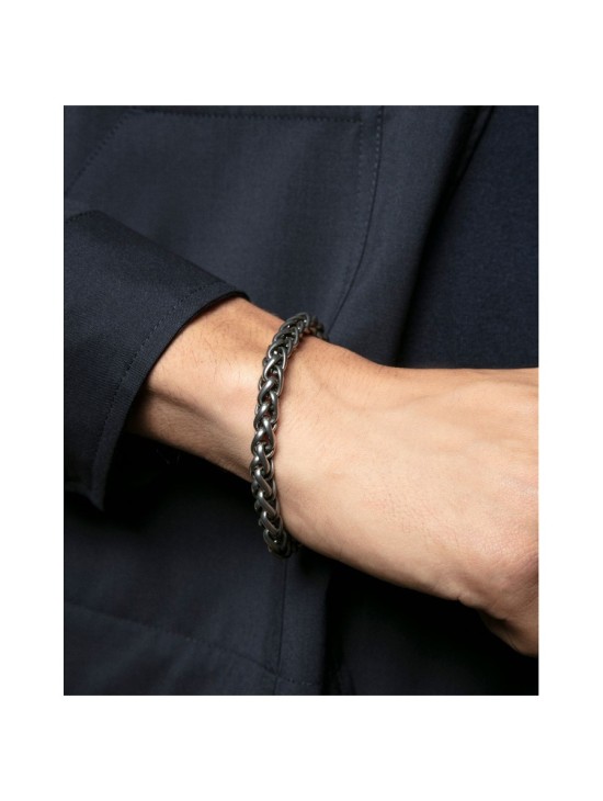 Men's Sr Fashion 75381P01000 Aged Steel Bracelet 21.5 cm