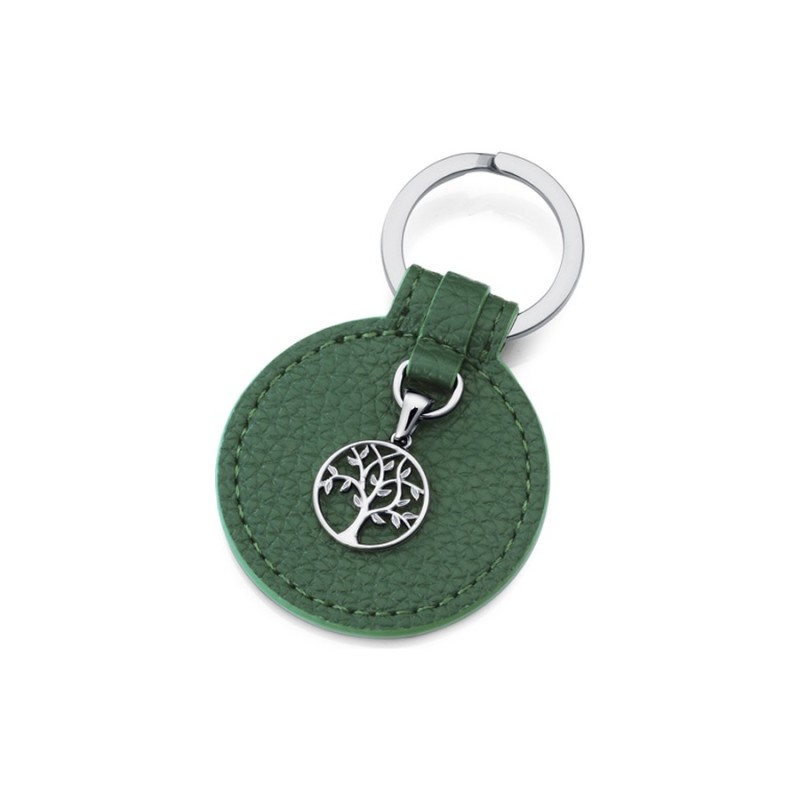 Viceroy Fashion Keychain 75390L01016 Steel & Green Leather Women