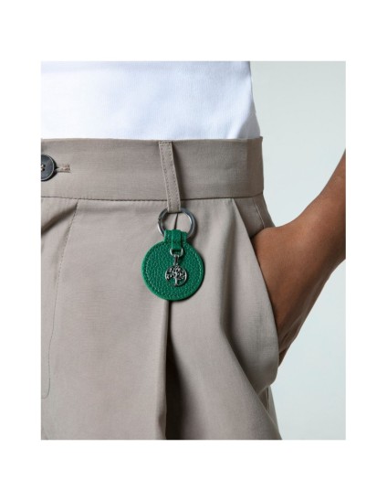 Llavero Viceroy Fashion 75390L01016 en acero y piel verde mujer