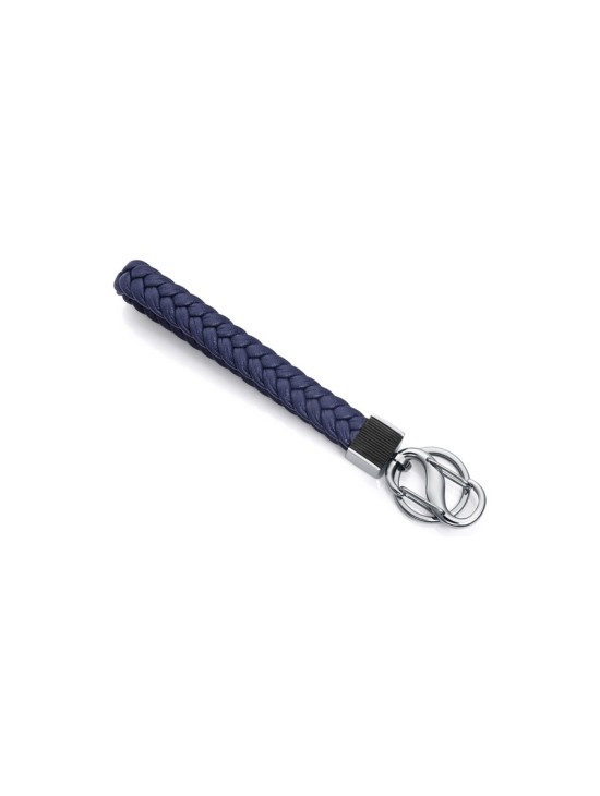 Llavero Viceroy Fashion 75405L01013 Homem Aço IP Preto Pele Azul