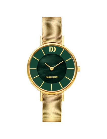 Reloj Danish Design 148-Q1167IV09 Mujer acero dorado y esfera verde