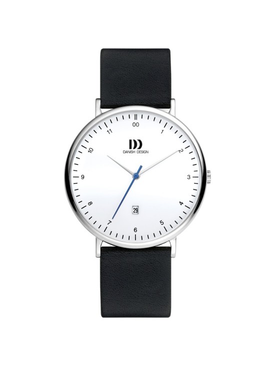 Danish Design 148-Q1188IQ12 Men's Watch Black Steel & Leather