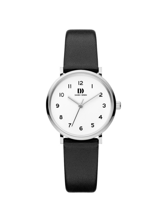 Danish Design 148-Q1216IV12 Women's Watch Steel with Black Strap
