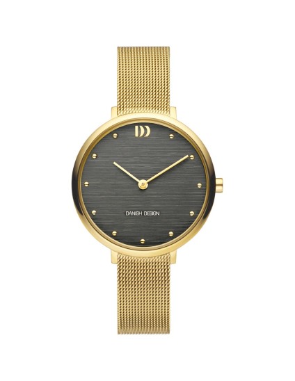 Relógio Danish Design 148-Q1218IV08 Mulher Aço Dourado Minimalista