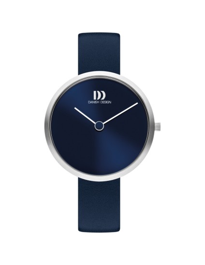 Relógio Danish Design 148-Q1261IV22 Mulher Pele Azul e Aço Inoxidáv
