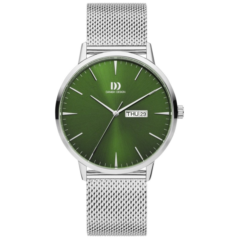 Danish Design 148-Q1267IQ77 Men's Steel Watch with Green Dial