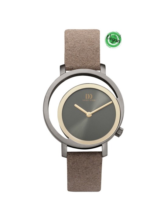 Danish Design 148-Q1271IV16 Women's Watch Beige Strap Stainless Ste