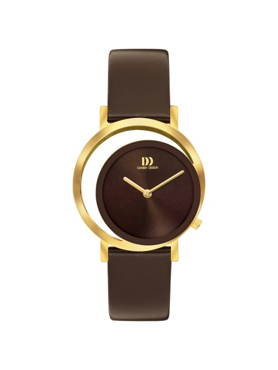 Relógio Danish Design 148-Q1271IV18 Mulher Aço Dourado e Pele Casta