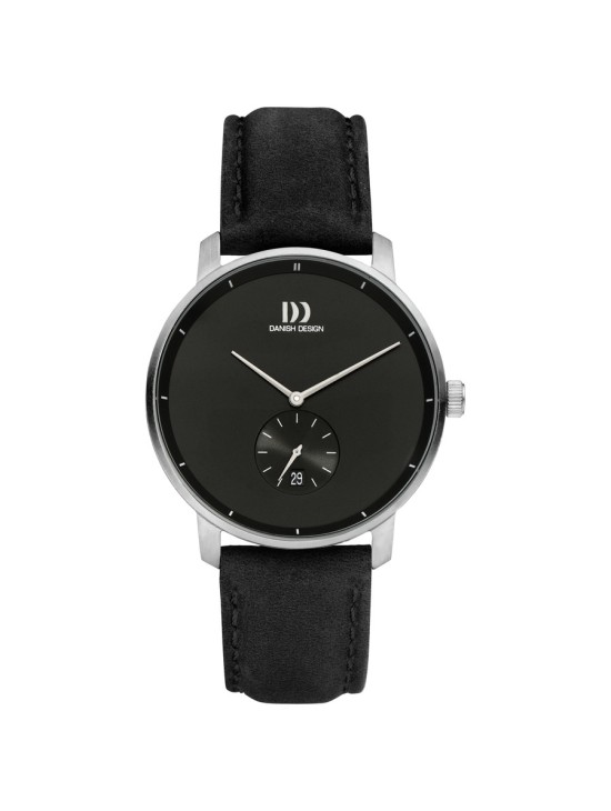 Danish Design 148-Q1279IQ13 Men's Watch Black Steel & Leather