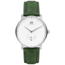 Reloj Danish Design 148-Q1279IQ28 Hombre Acero con correa de piel verde