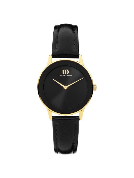 Relógio Danish Design 148-Q1288IV11 Mulher Ouro e Correia Preta
