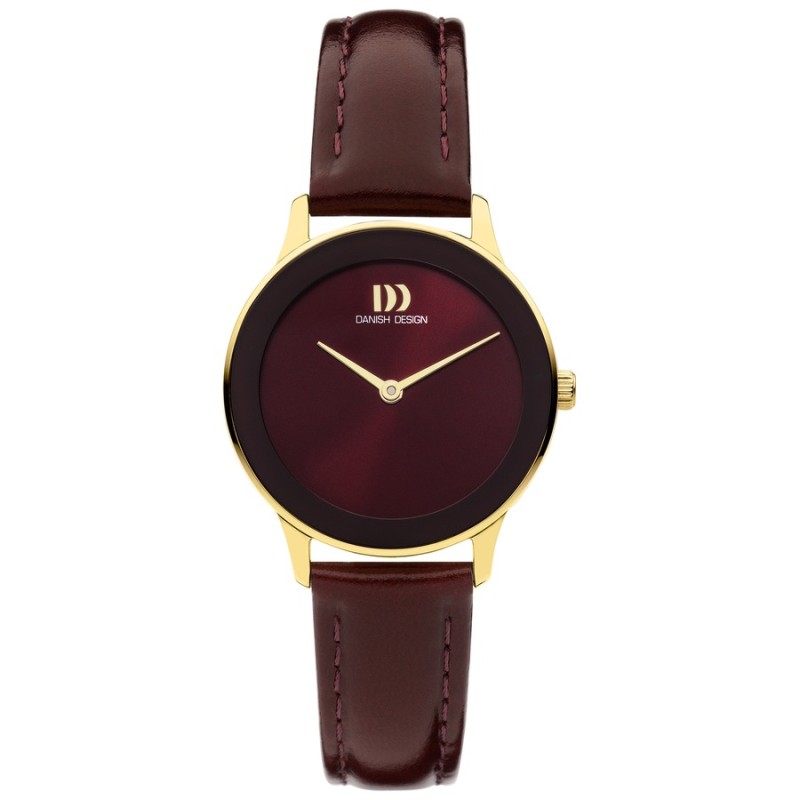 Relógio Danish Design 148-Q1288IV27 Mulher Pele Burdeos Dourado