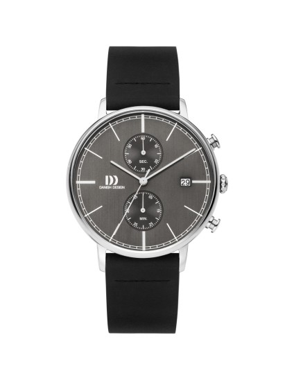 Relógio Danish Design 148-Q1290IQ14 Homem Aço e Pele Preta
