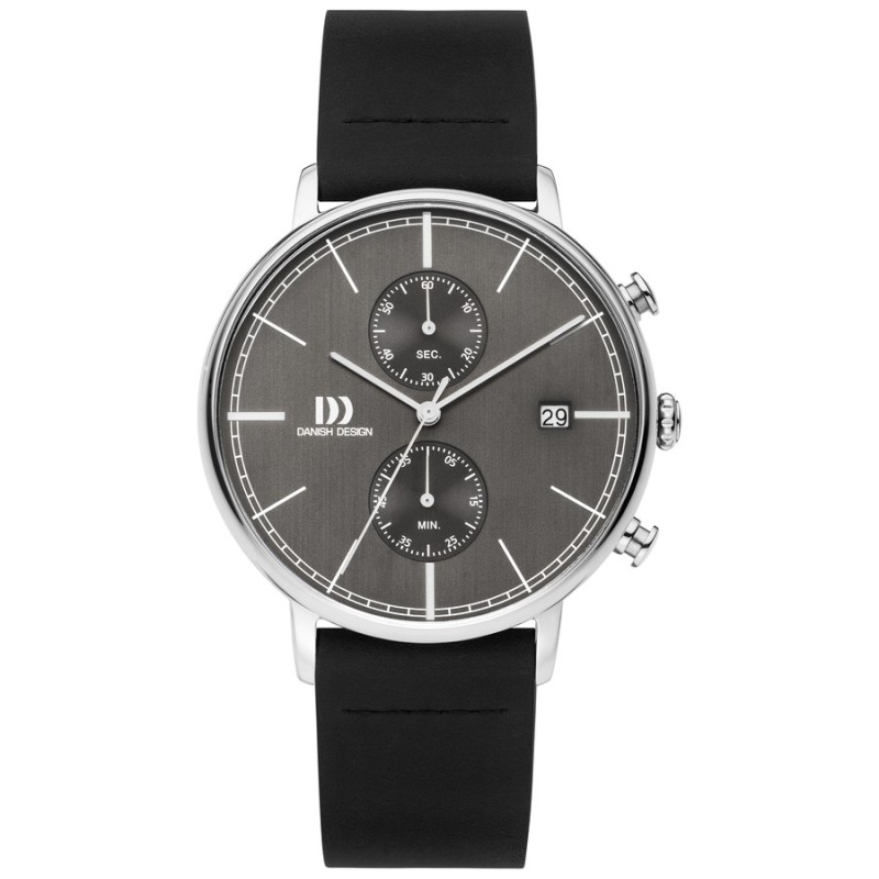 Relógio Danish Design 148-Q1290IQ14 Homem Aço e Pele Preta