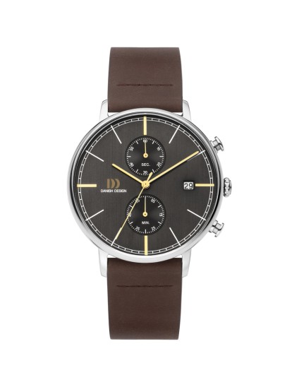 Relógio Danish Design 148-Q1290IQ23 Homem Aço Pele Castanha