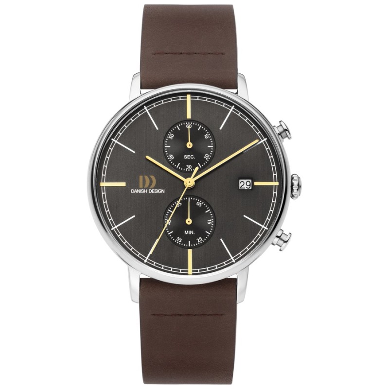 Danish Design 148-Q1290IQ23 Men's Watch Brown Leather Steel