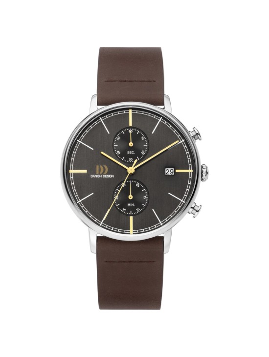 Relógio Danish Design 148-Q1290IQ23 Homem Aço Pele Castanha