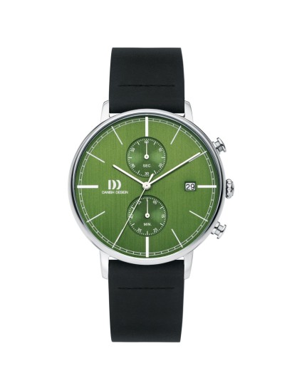 Relógio Danish Design 148-Q1290IQ28 Homem Verde Pele Preta