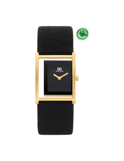 Reloj Danish Design 148-Q1292IV11 mujer acero dorado piel negro