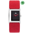 Danish Design Watch 148-Q1292IV24 Women Stainless Steel and Red Leather