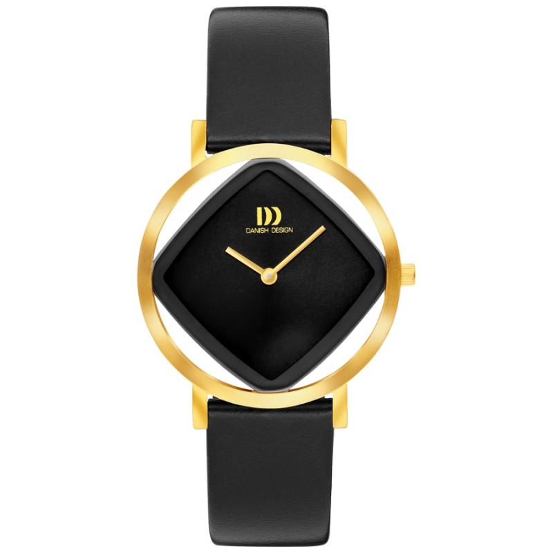 Relógio Danish Design 148-Q1300IV15 Mulher Aço Dourado Esfera Preta