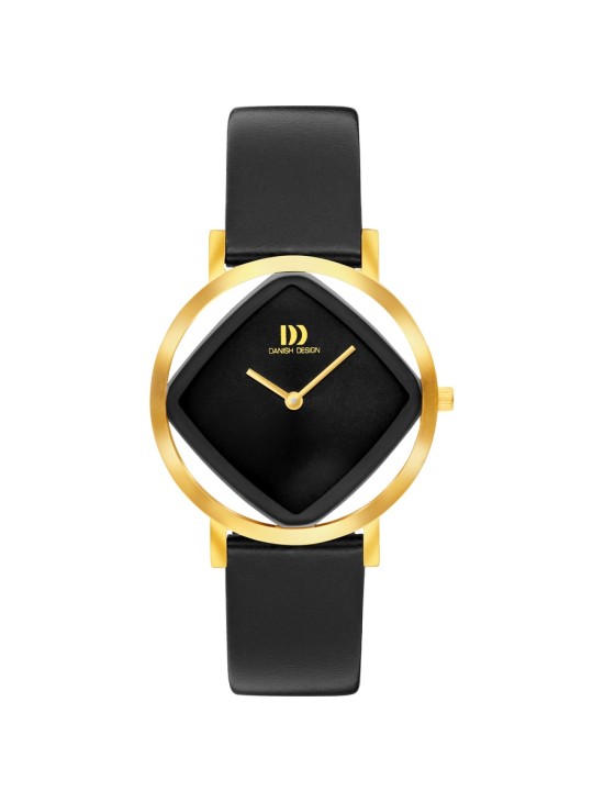 Relógio Danish Design 148-Q1300IV15 Mulher Aço Dourado Esfera Preta