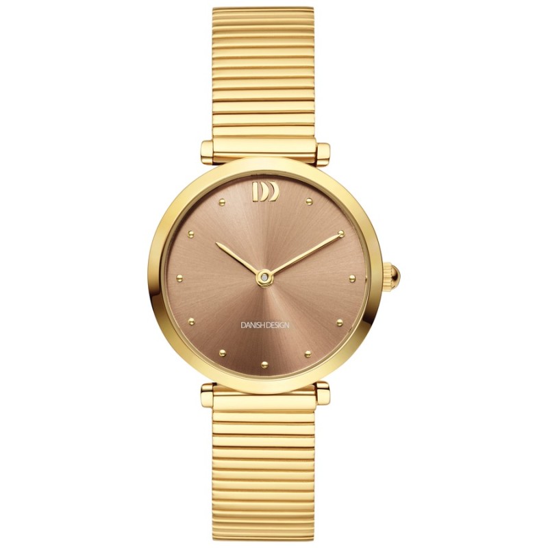 Danish Design 148-Q1301IV88 Women's Elegant Gold Steel Watch