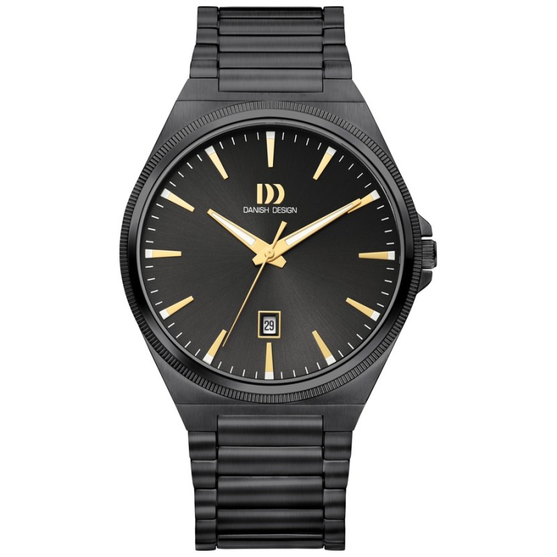 Reloj Danish Design 148-Q1303IQ96 Hombre Acero negro y detalles dorados