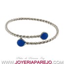 Pulsera de Plata de Ley Tomiza Esmalte Azul