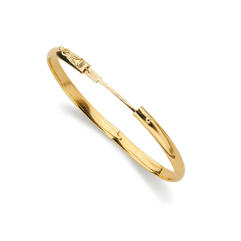 Pulsera de Media Caña Lisa Oro 18k - Comprar Online