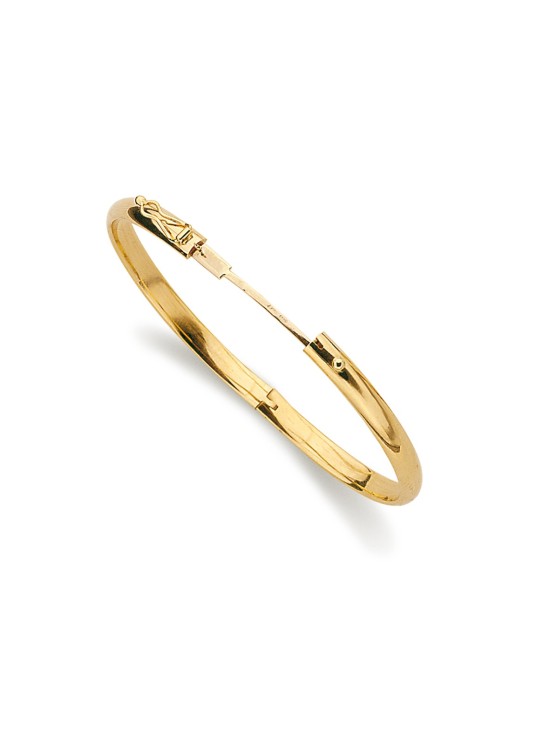 Pulsera de Media Caña Lisa Oro 18k - Comprar Online