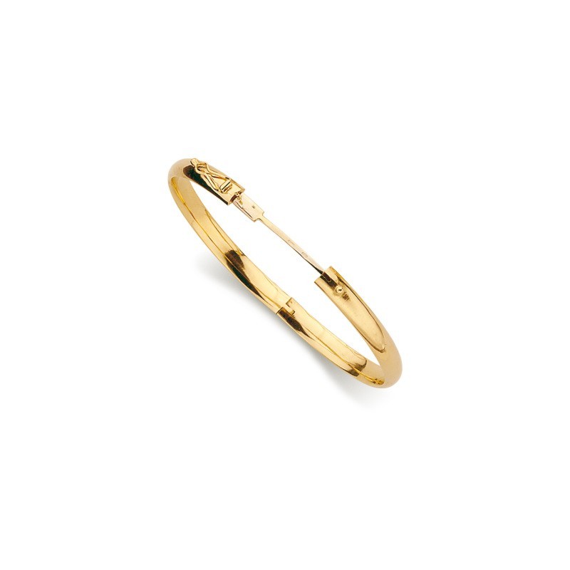 Pulsera de Media Caña Lisa Oro 18k Mujer | Envío Gratis