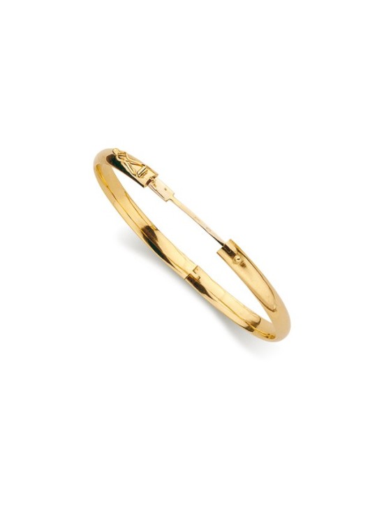 Pulsera de Media Caña Lisa Oro 18k Mujer | Envío Gratis