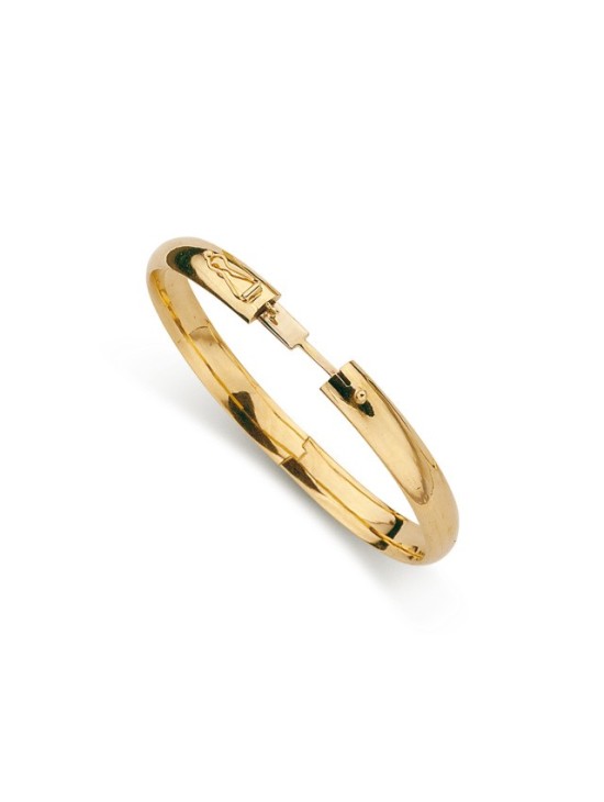 Pulsera de Media Caña Lisa Oro 18k - Compra Online