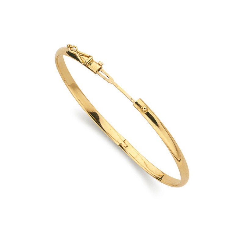 Pulsera de Media Caña Tallada Oro 18k 4 mm - ¡Compra Ahora!