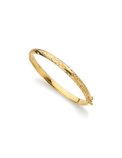Pulsera de Media Caña Oro 18k Para Mujer