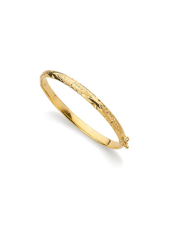 Pulsera de Media Caña Oro 18k Para Mujer