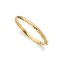 Pulsera de Media Caña Tallada 5 mm en oro de 18k