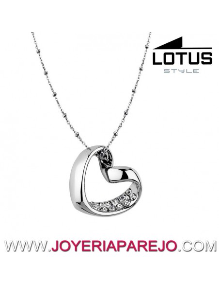 Collar Lotus Style Mujer LS1707/1/1 Corazón Plateado