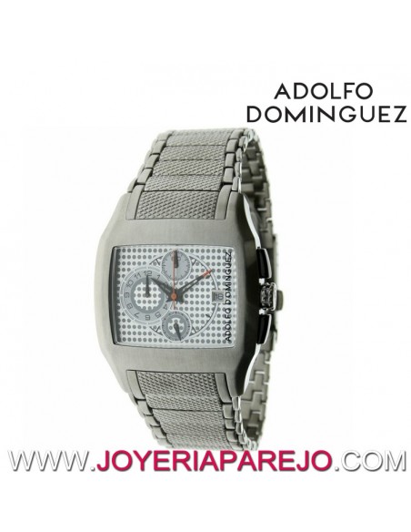 Reloj Adolfo Dominguez Caballero 62002 Crono Acero