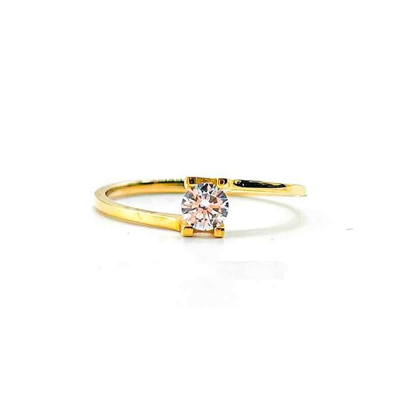 Tipos de Anillos de Compromiso: descubre cuál es perfecto para ti 1 anillo oro 18k solitario circonita emt309 mujer