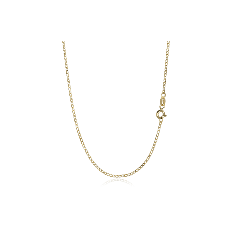 cadena modelo barbada oro 18k 750mls 45cm de largo