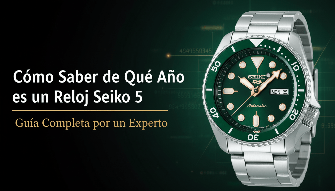 Cómo Saber de Qué Año es un Reloj Seiko 5: Guía Completa por un Experto